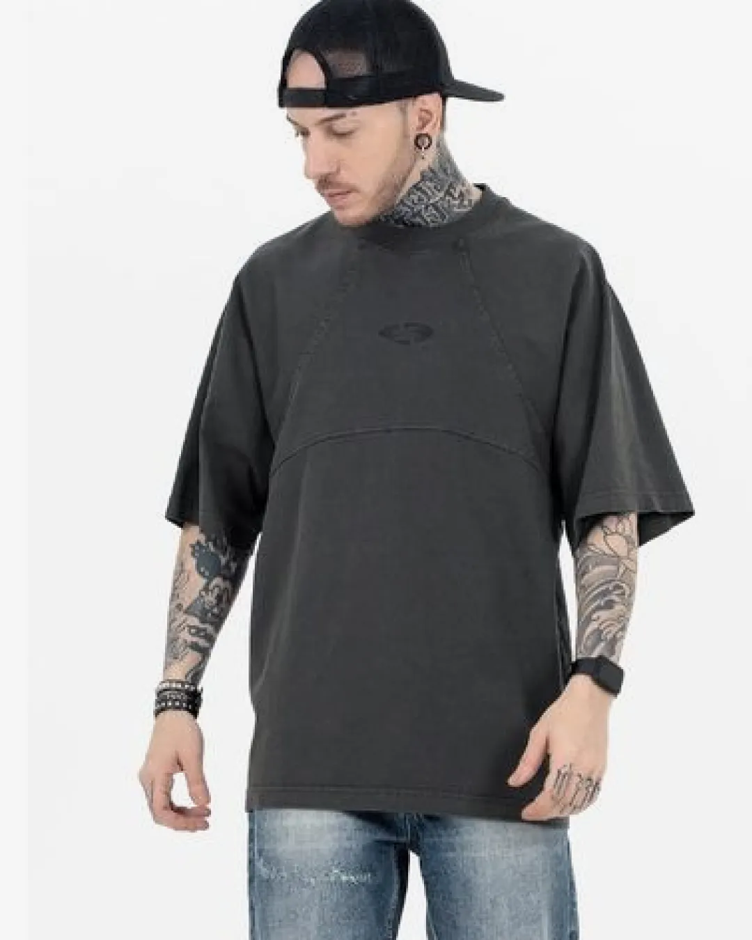 Grailz T-Shirt 'Washed Black'