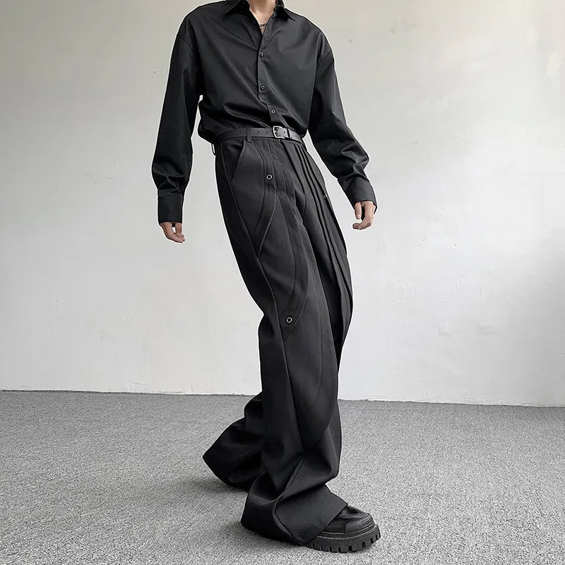 Hand-split Deconstructed Flared Trousers