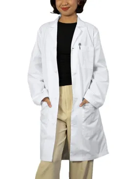 Heedfit Unisex 37 Inches Three Pocket White Functional Lab Coat