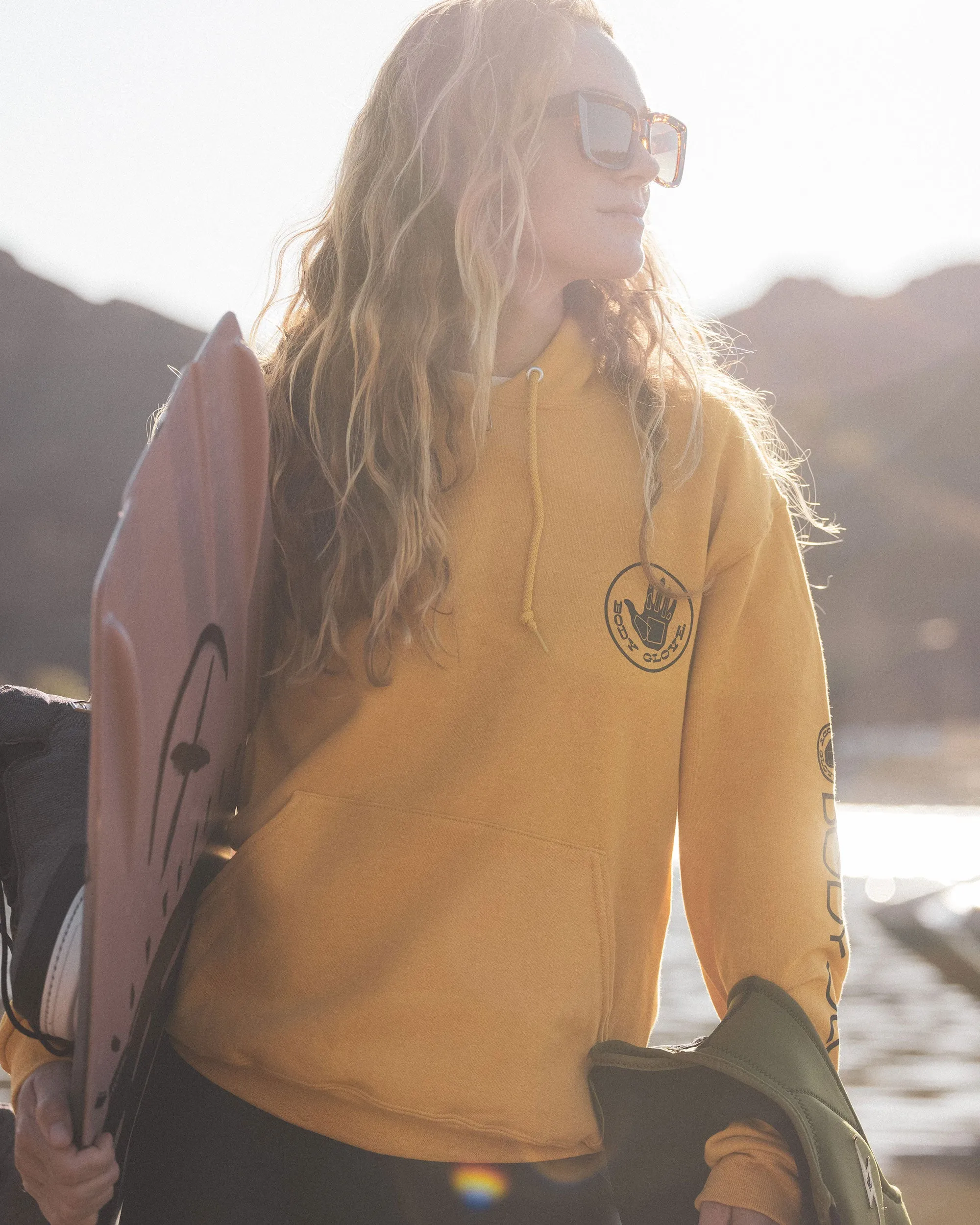 Heritage Pullover Fleece Hoodie - Mustard Heather