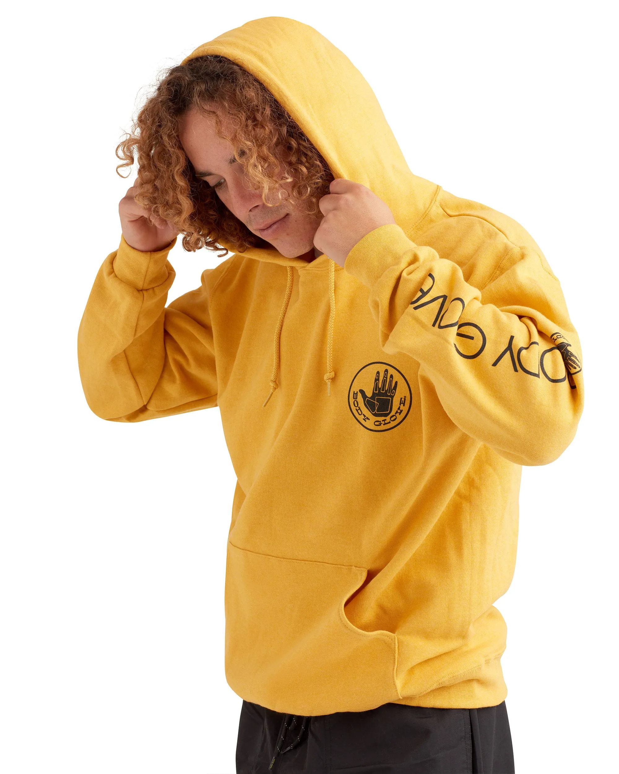 Heritage Pullover Fleece Hoodie - Mustard Heather