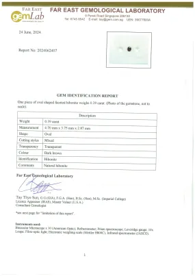 Hibonite 0.39ct Burma