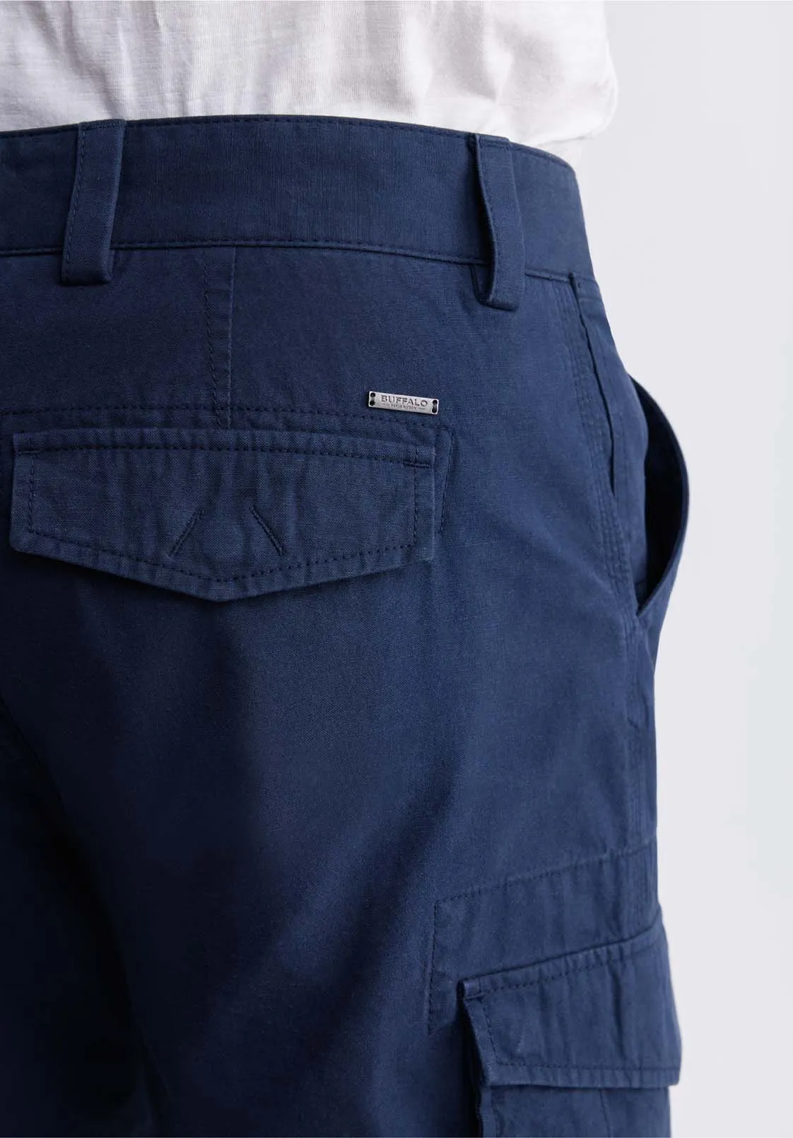 Hiero Men's Cargo Shorts in Midnight Blue - BM24270