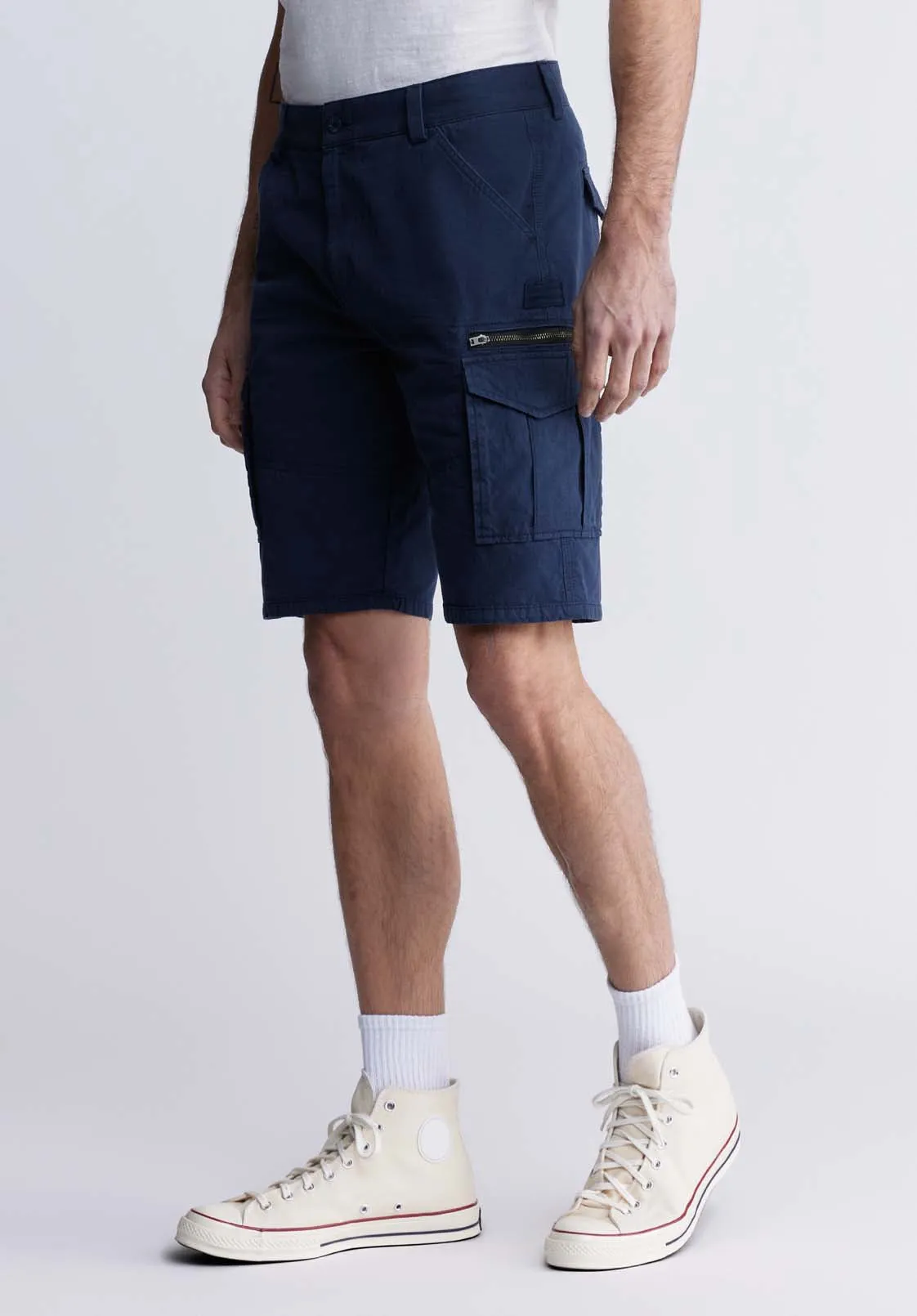 Hiero Men's Cargo Shorts in Midnight Blue - BM24270