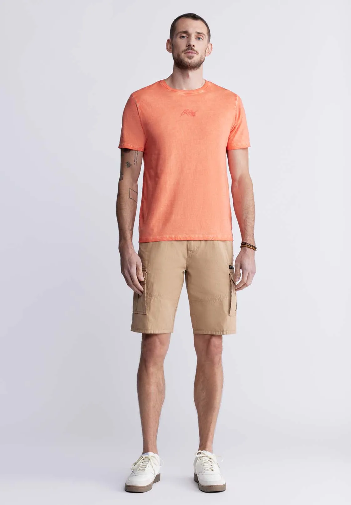 Hiero Men's Cargo Shorts in Tan - BM24270