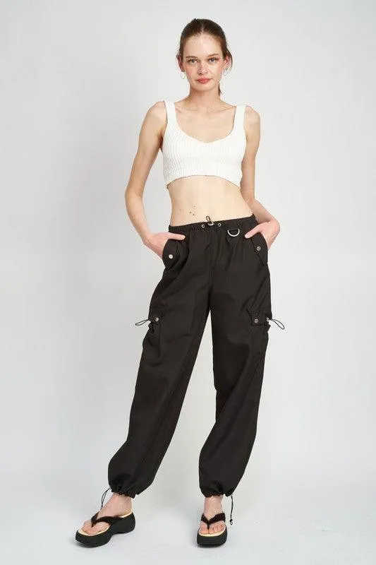 High Rise Cargo Pants