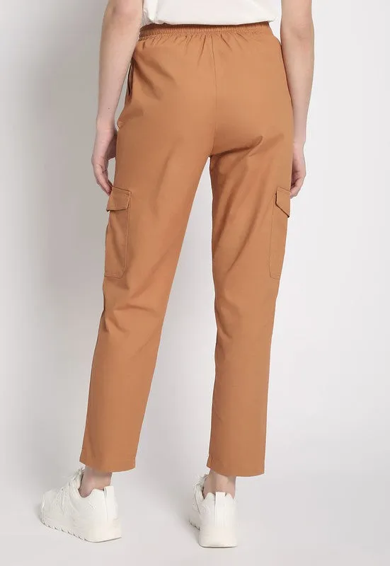 HIGH WAISTED CARGO PANTS