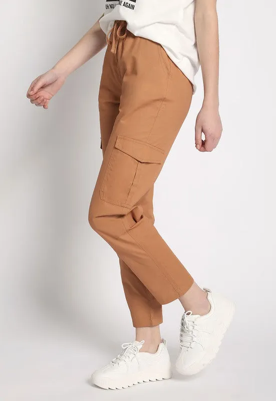 HIGH WAISTED CARGO PANTS