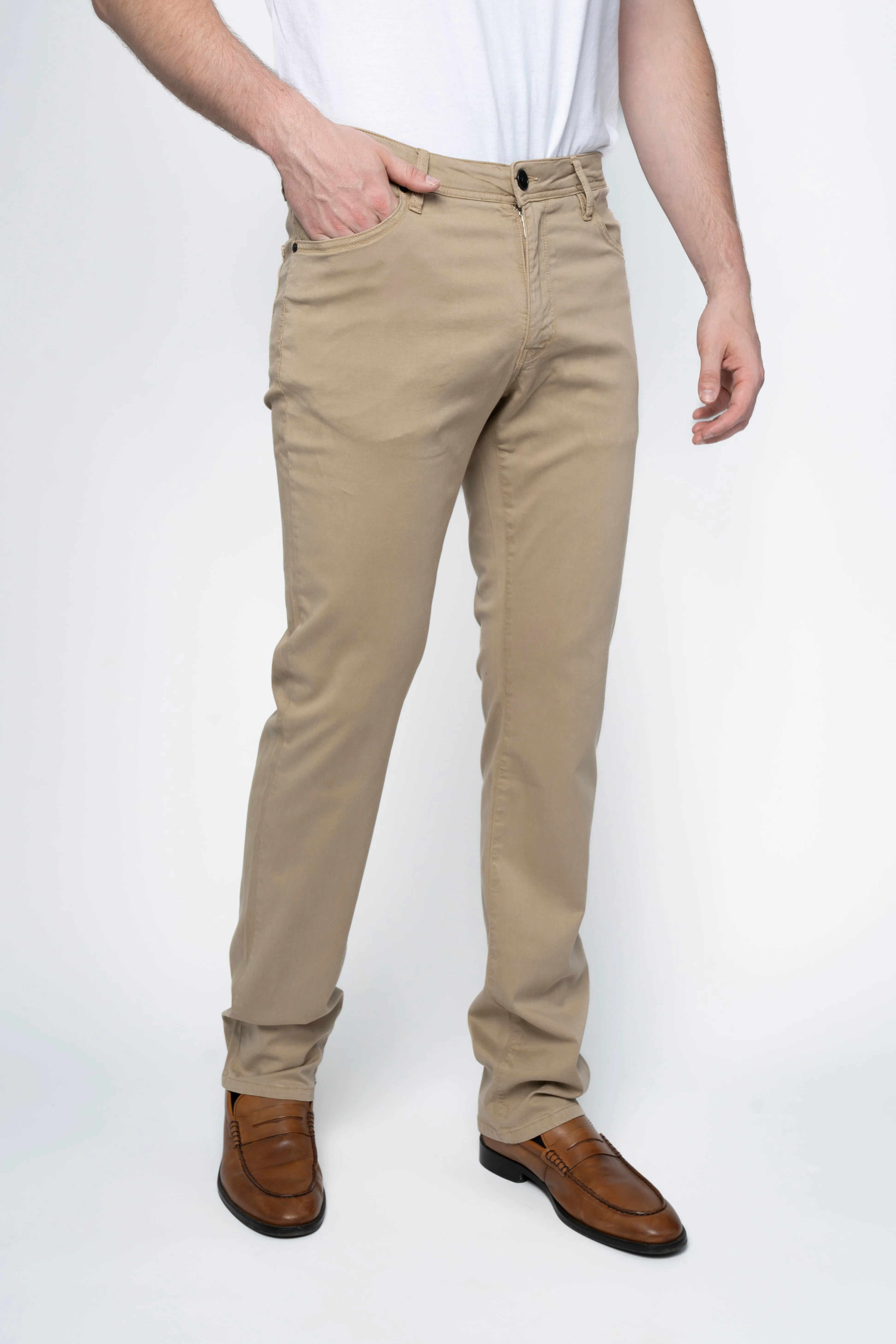 Jack Fit Tan Sateen