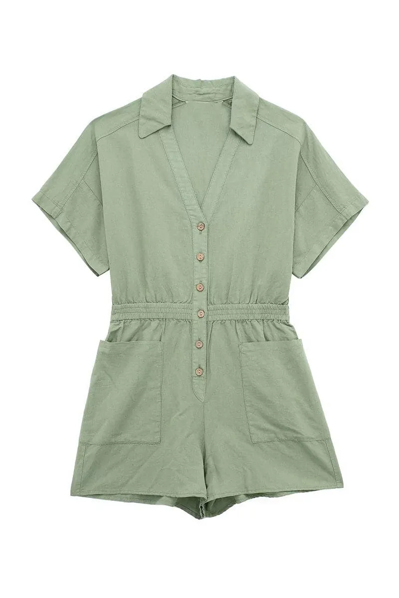 JC200 Short Sleeve Casual Rompers