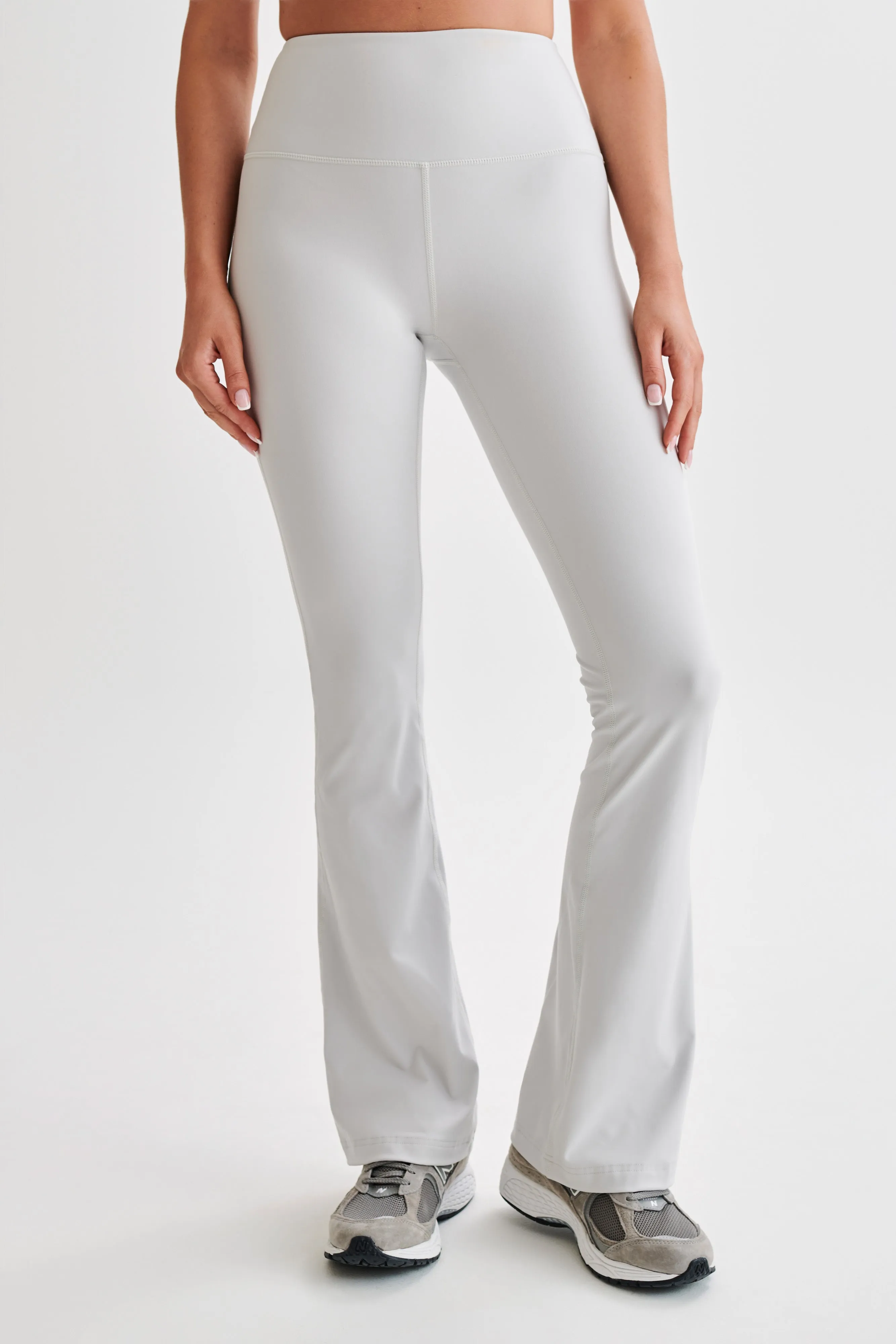 Jesse Flared Yoga Pants - Ice Grey