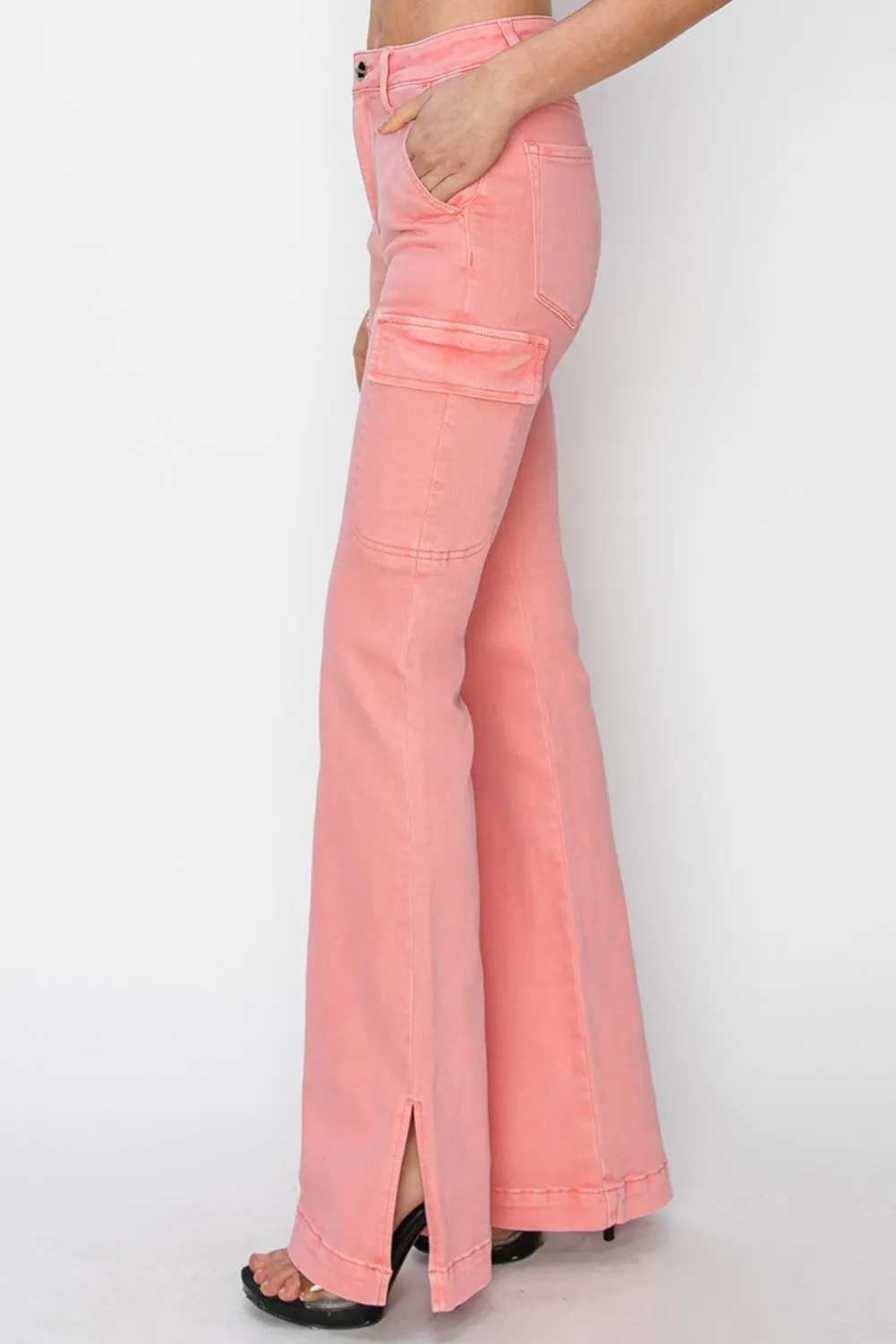 Just BE. RISEN  Flamingo Cargo Bootcut Jeans