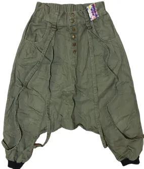 Khaki Neo Drop crotch Pant from Japan