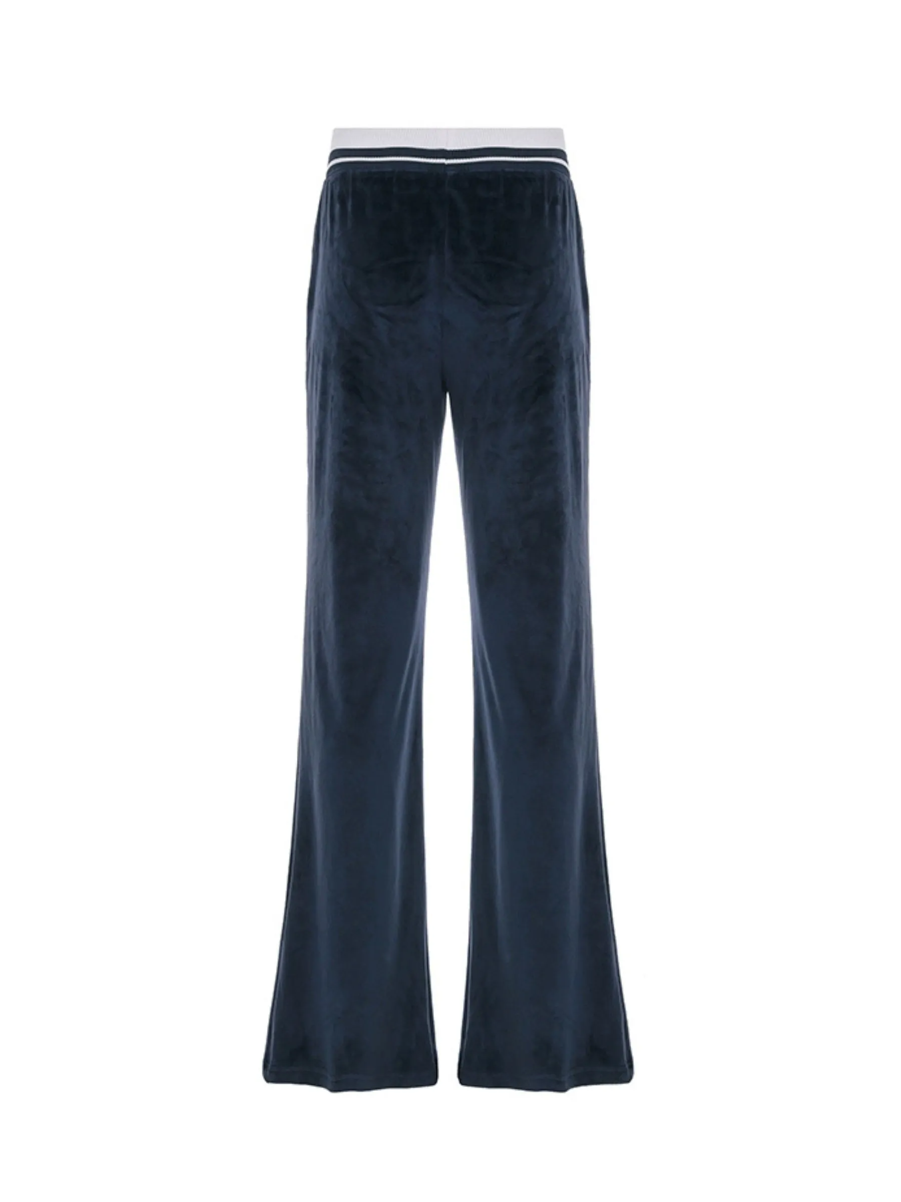 Lian Velvet Drawstring Flared Pants