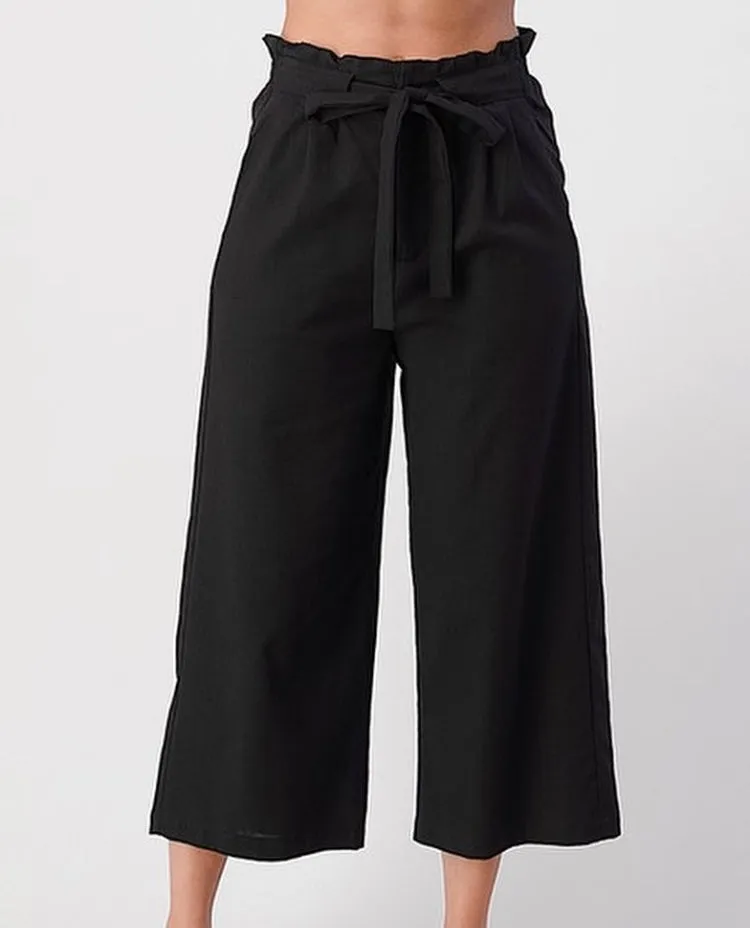 Linen Cotton Bellbottoms Pants