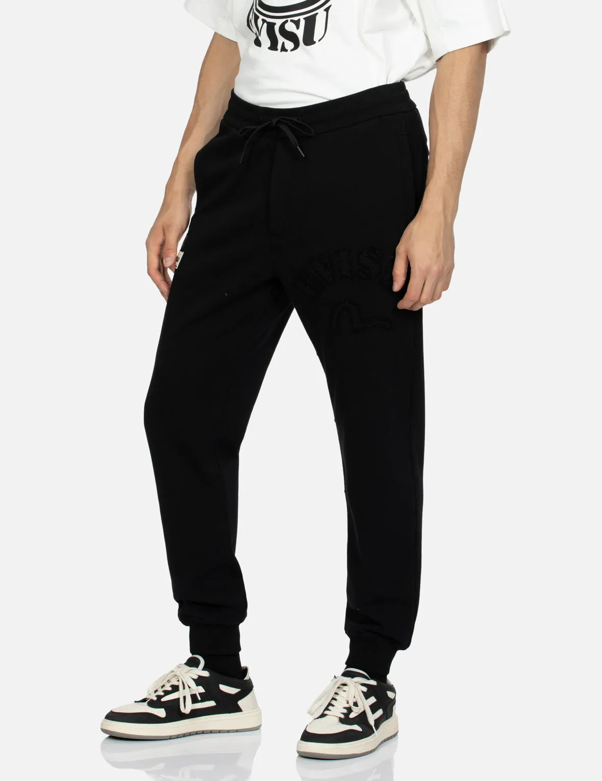 Logo and Seagull Applique Regular Fit Sweatpants