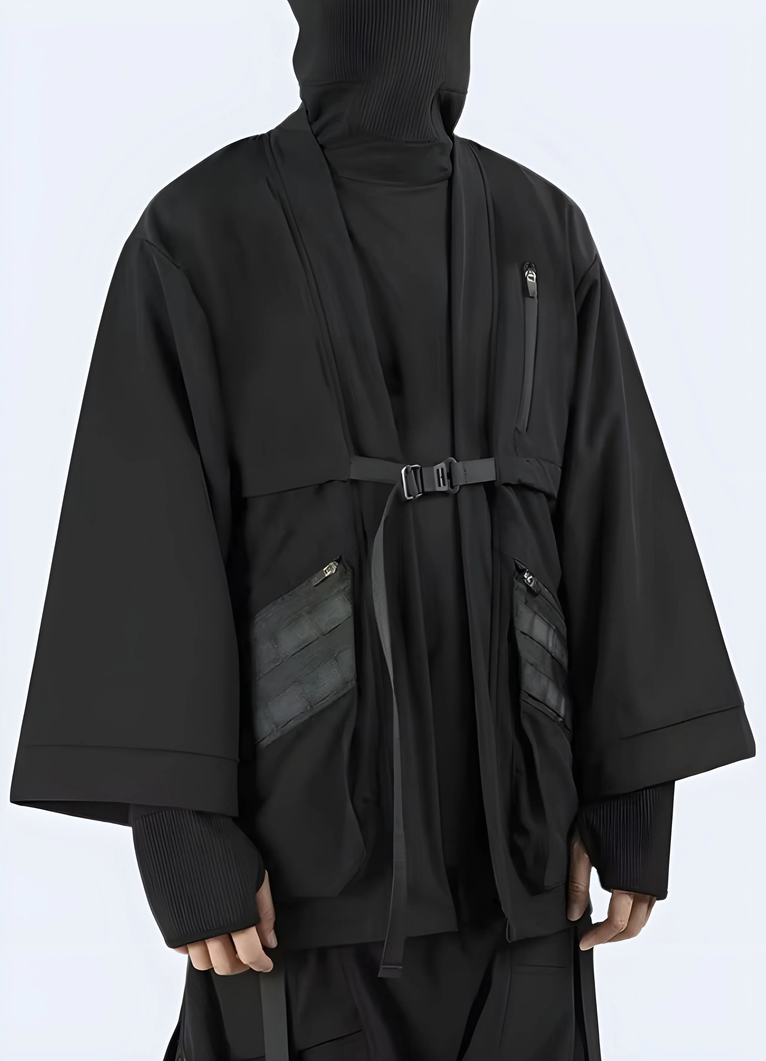 Long Black Kimono Jacket