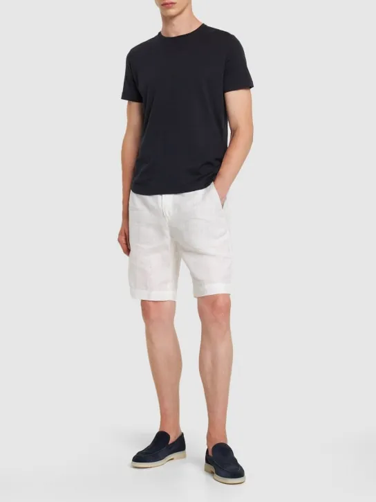 Loro Piana   Arizona linen Bermuda shorts 