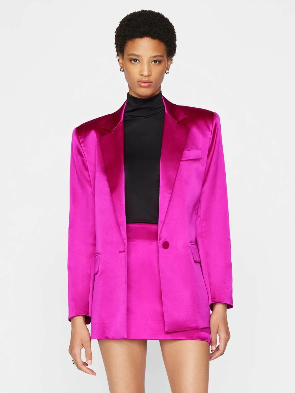 Magenta Blazer Stylish and Pants Set