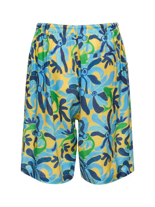 Marni   Chippy fish print shorts 