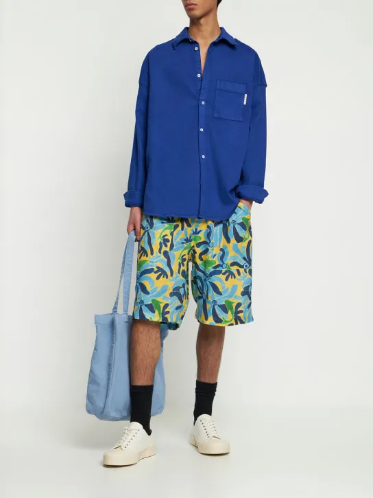 Marni   Chippy fish print shorts 