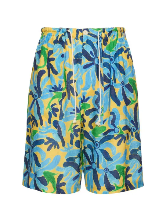 Marni   Chippy fish print shorts 