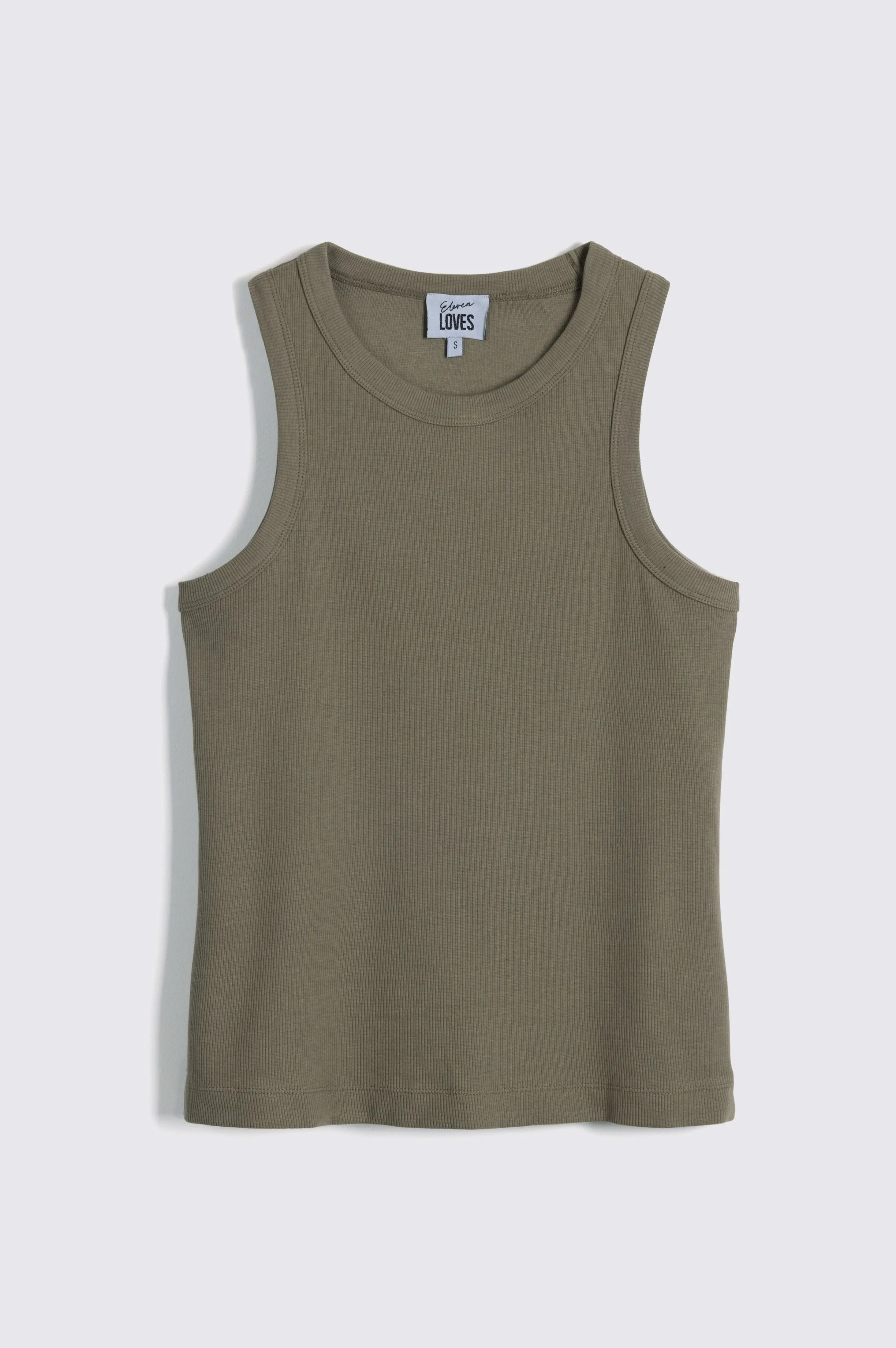 MAYA RIB JERSEY VEST (KHAKI)