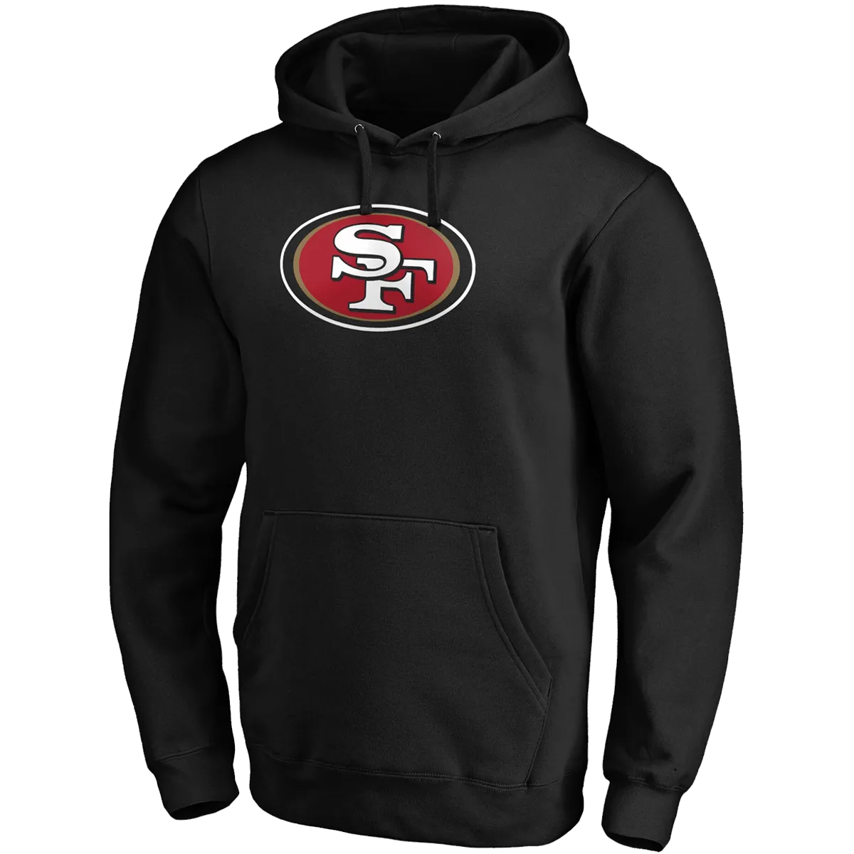 Men's 49ers Primary Logo Fitted Pullover Hoodie