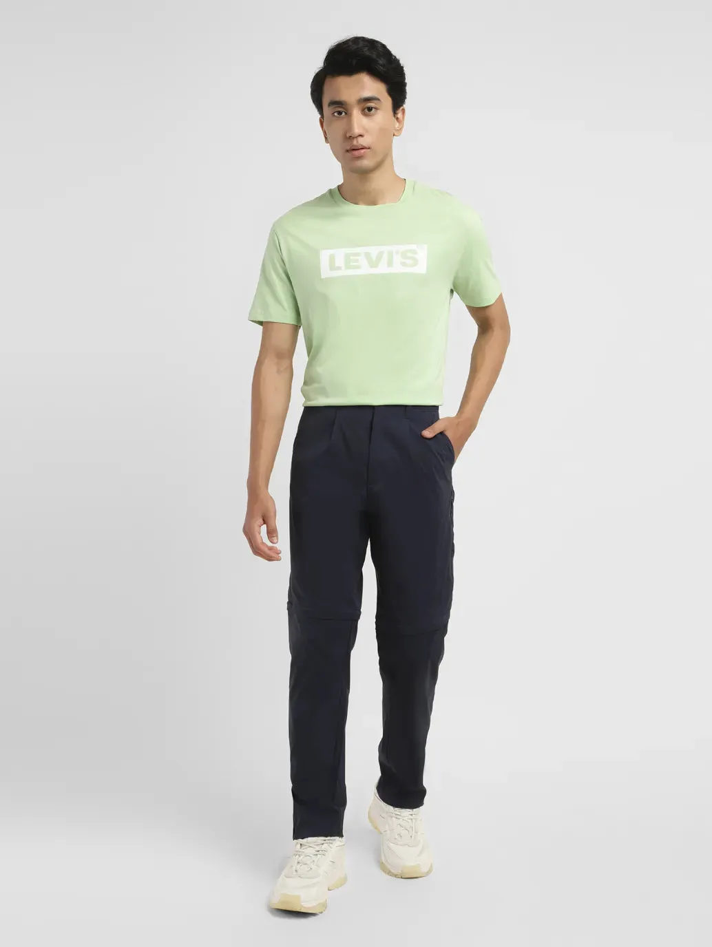 Men's Navy Regular Fit Cargo