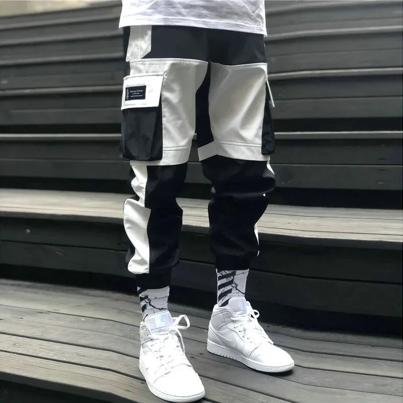 Mens Streetwear Multi Pockets two colour Cargo Pants