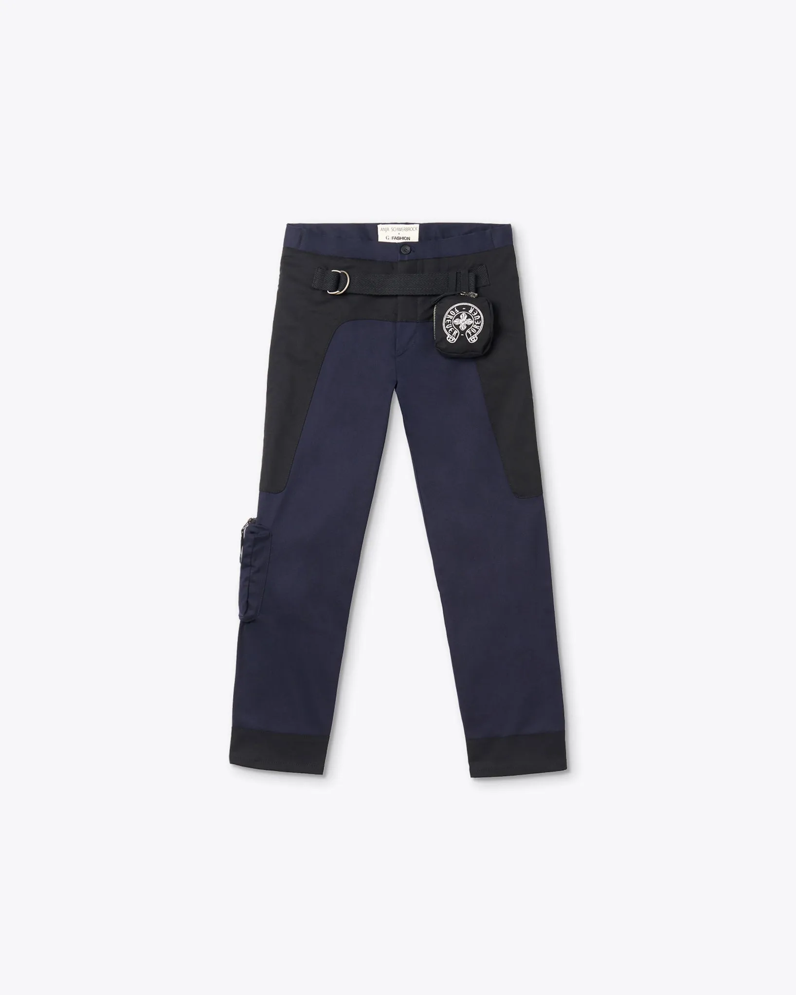 MID-RISE PANTS WITH BELT AND POCKETS