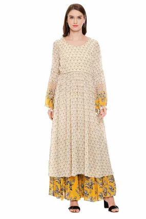 Mustard Kurta & Pants Set (Set of 2)