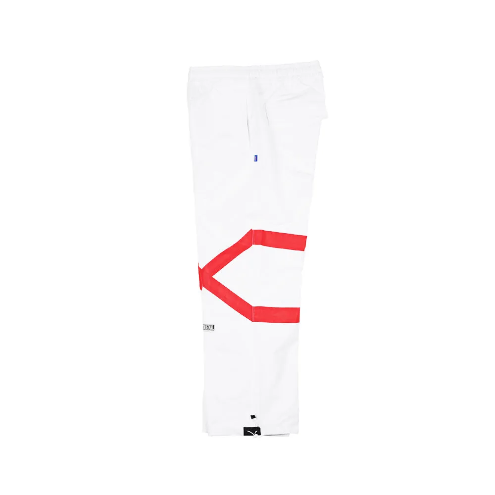 NEW POT-X REFLECTIVE TRACK PANTS WHITE