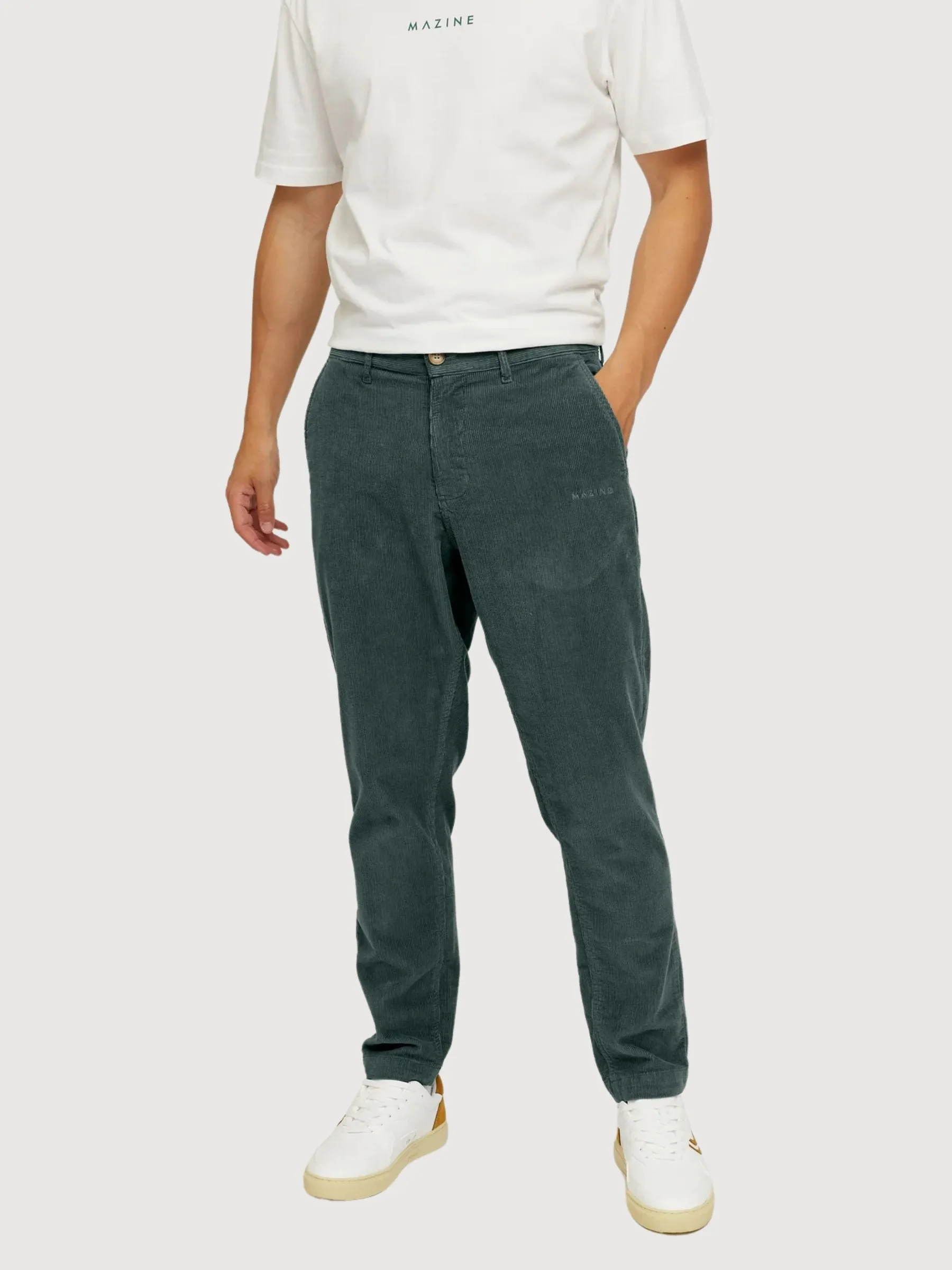 Newton Chino Men Pants Bottle Green | Mazine