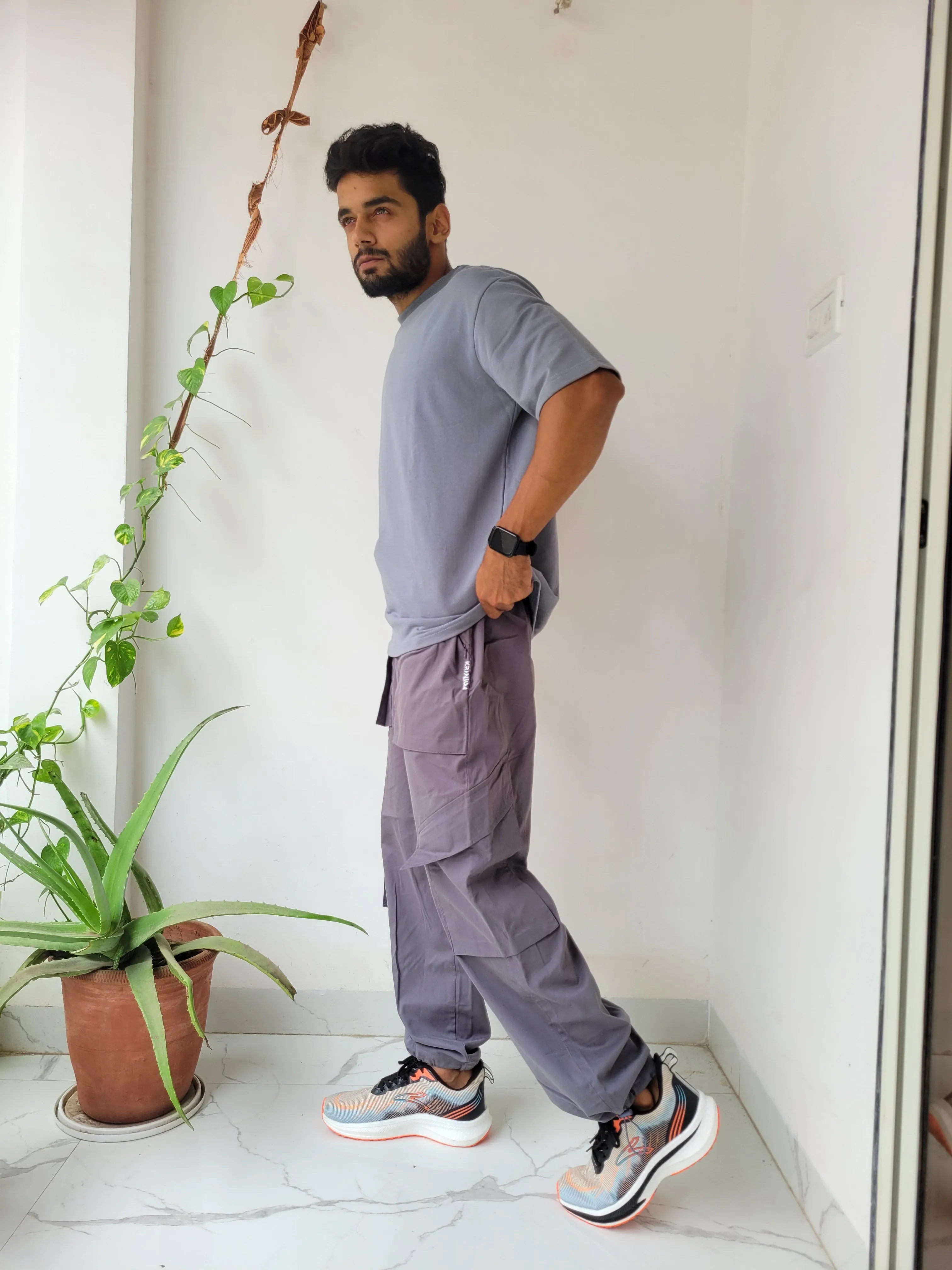 NOMAD Slate Grey Parachute Pants