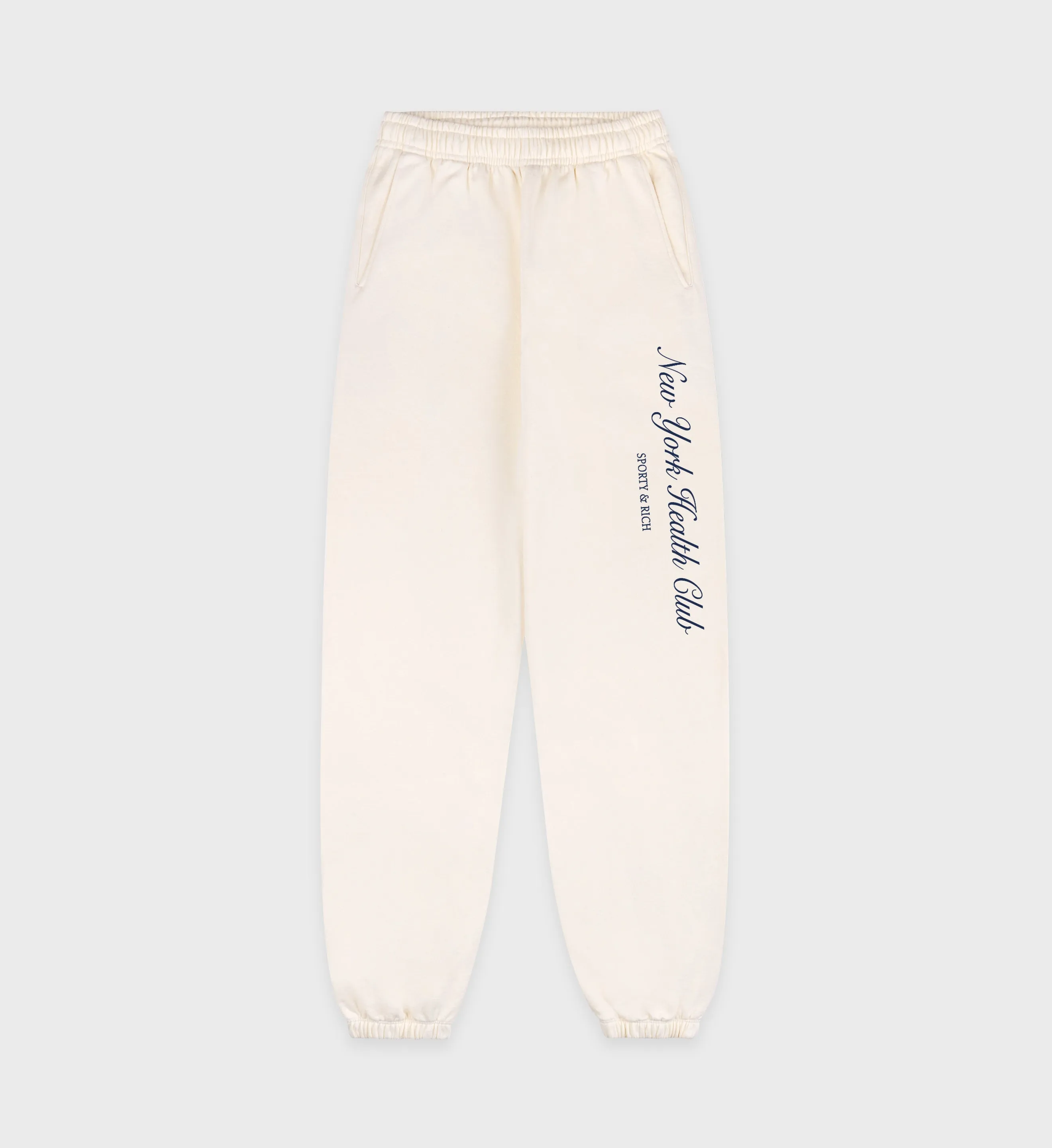 NY Health Club Sweatpant - Cream/Navy