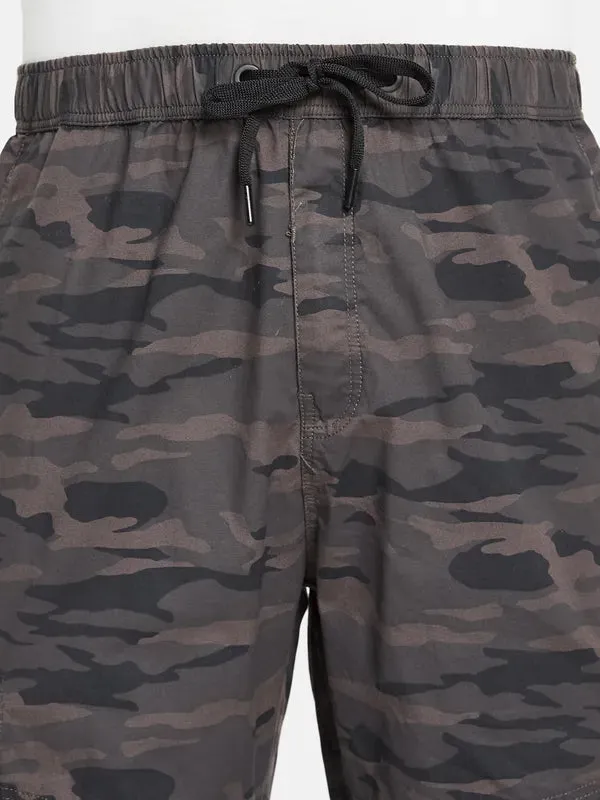 Octave Men Camouflage Printed Cotton Cargo Track Pants