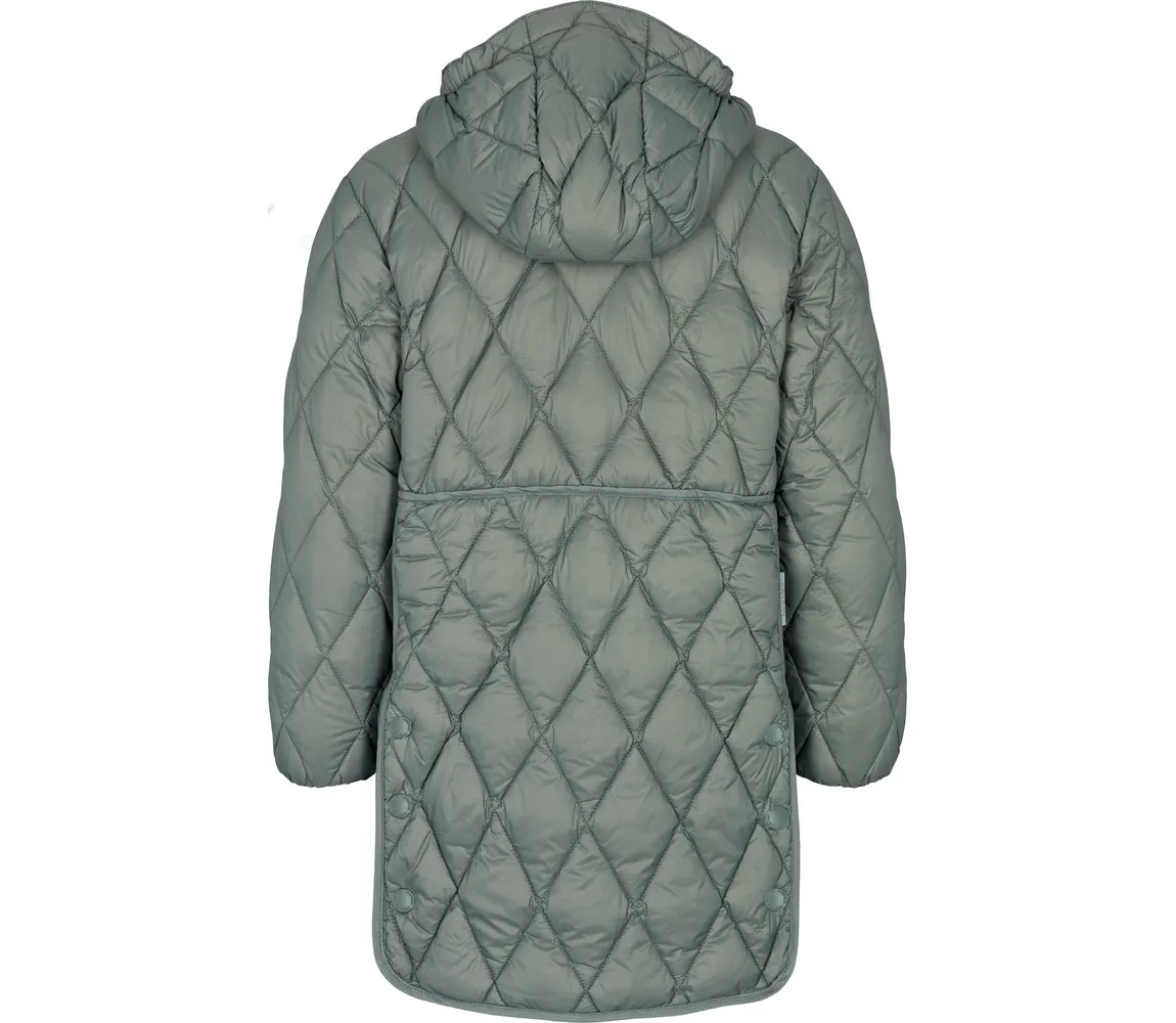 Oksana, Puffer Jacket - Greyish Green