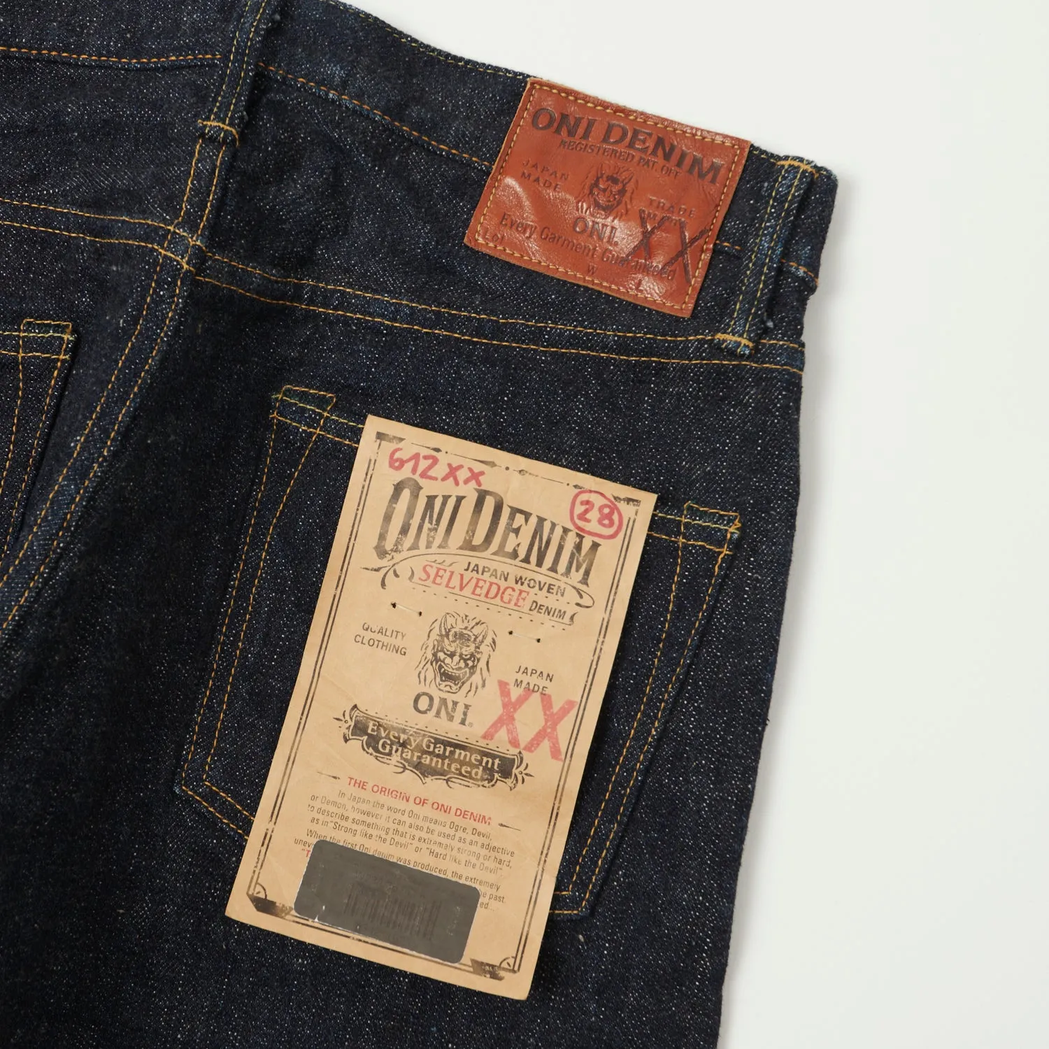 ONI 612XX 16.5oz Regular Tapered Jean - One Wash