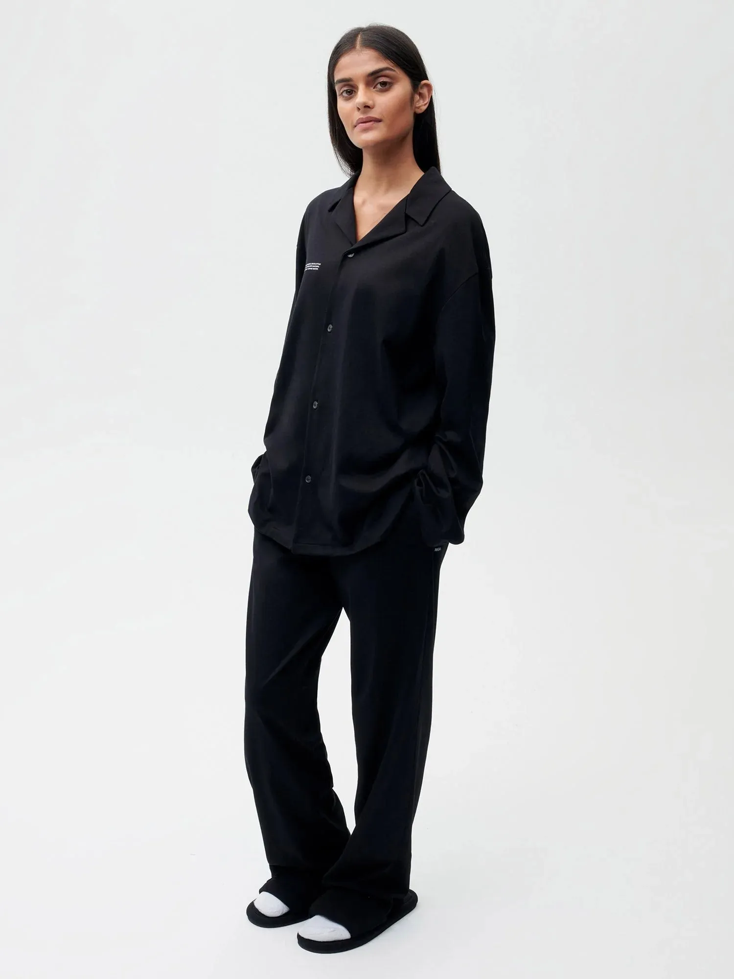 Organic Cotton Pajama Track Pants with C-FIBER™—black