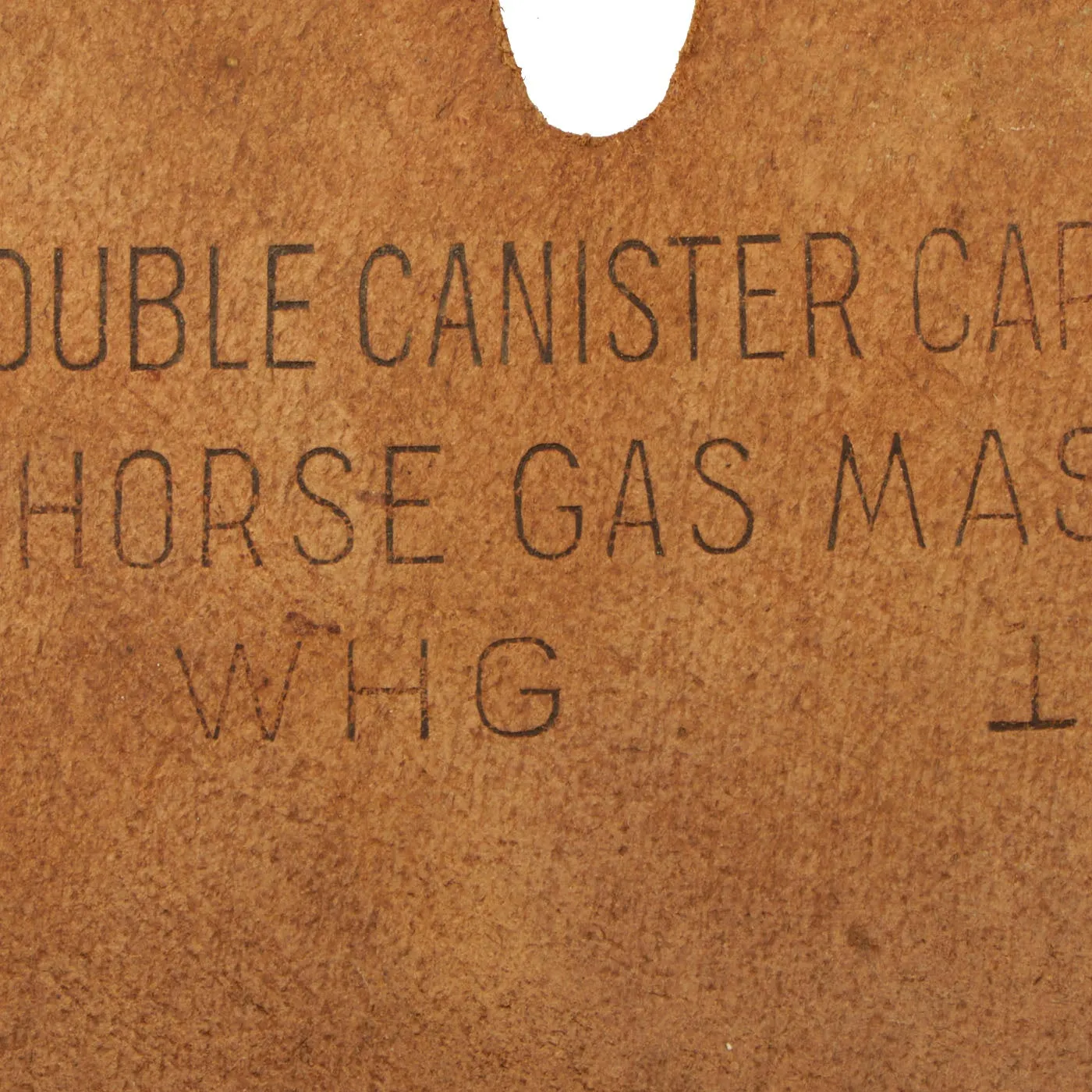 Original RARE U.S. WWII Cavalry M5 Gas Mask Pouch and Double Canister Carrier for Horse Gas Masks