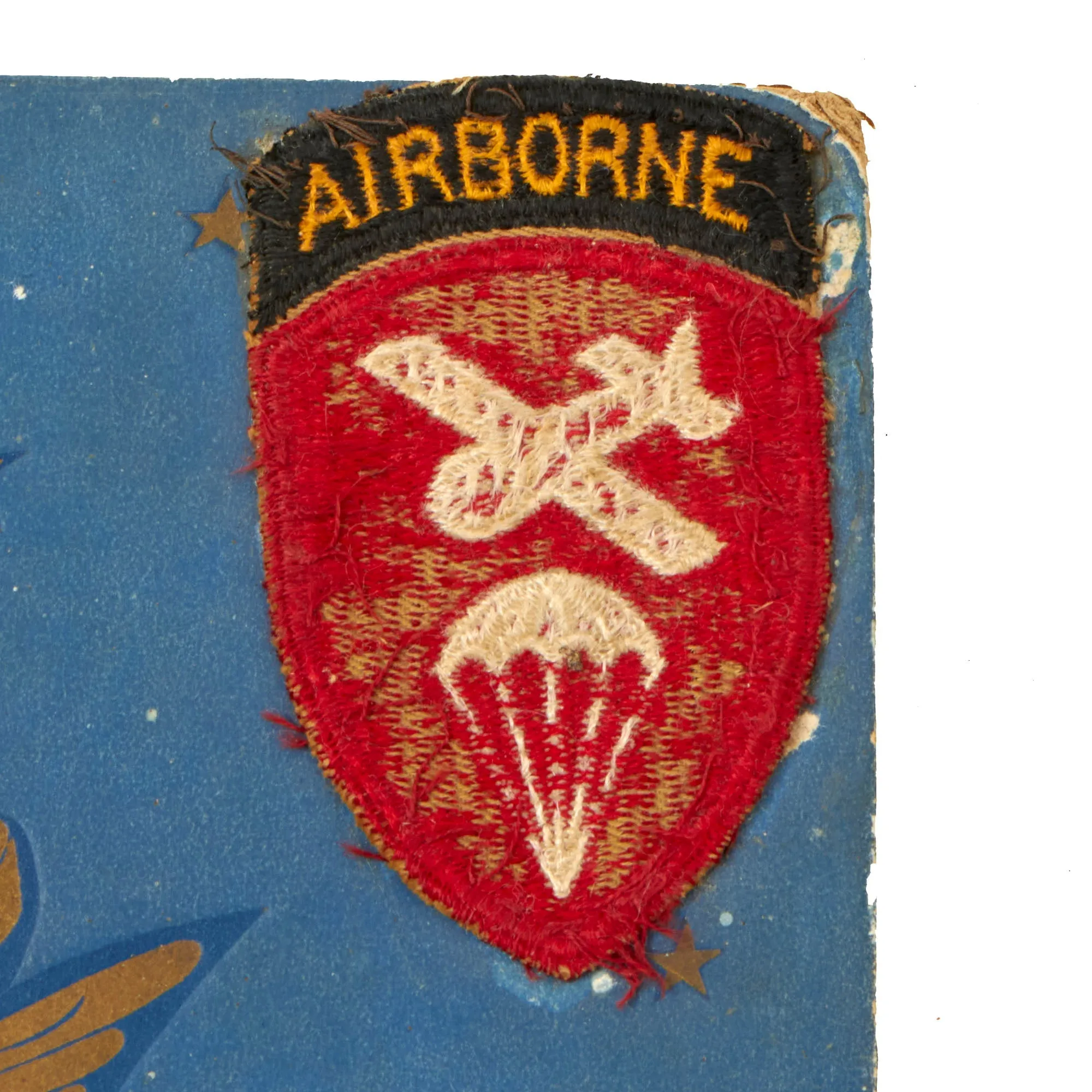 Original U.S. WWII 504th Parachute Infantry “The Devils in Baggy Pants” 82nd Airborne Combat Record Book with Patches & CIB Attached to Cover