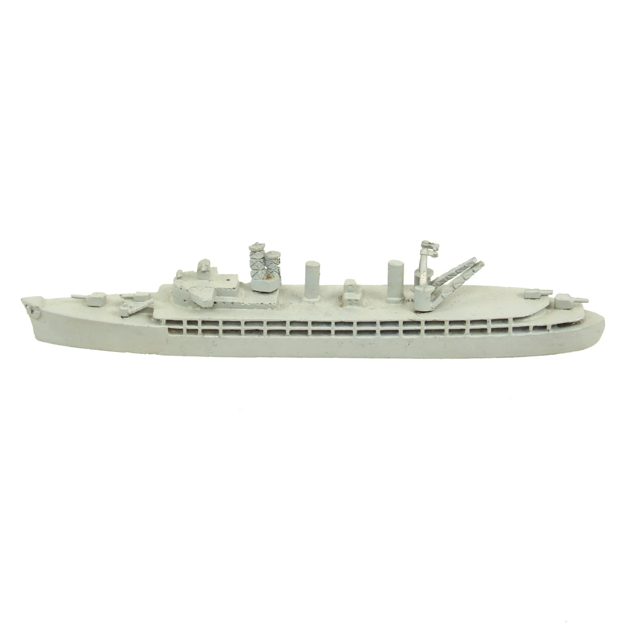 Original WWII U.S. Navy Teacher Models of British & French Ships in Case with Extra U.S. and Other Models