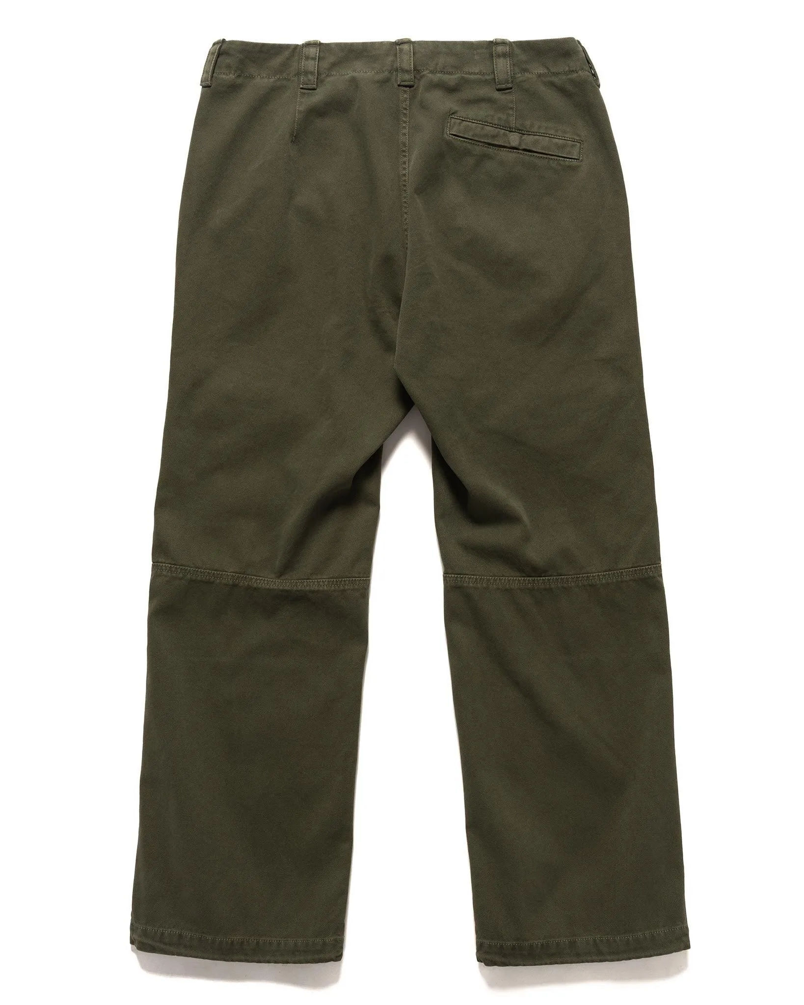 Panama Cotton 'OLD' Effect Relaxed Fit Cargo Pants Musk