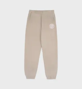 Paris Country Club Sweatpant - Elephant/White