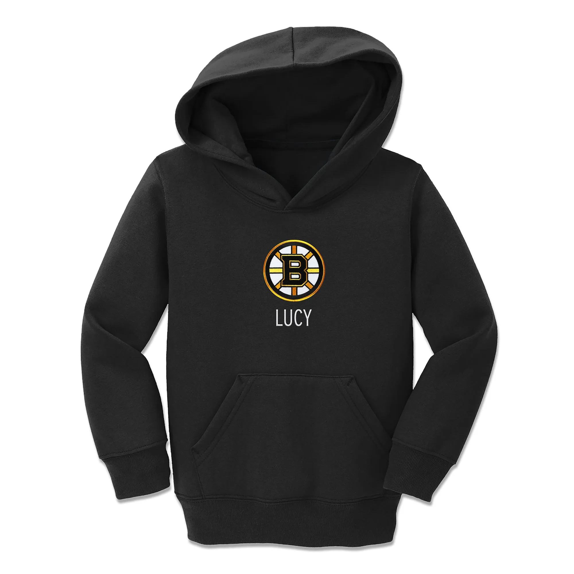 Personalized Boston Bruins Toddler Pullover Hooded Sweatshirt