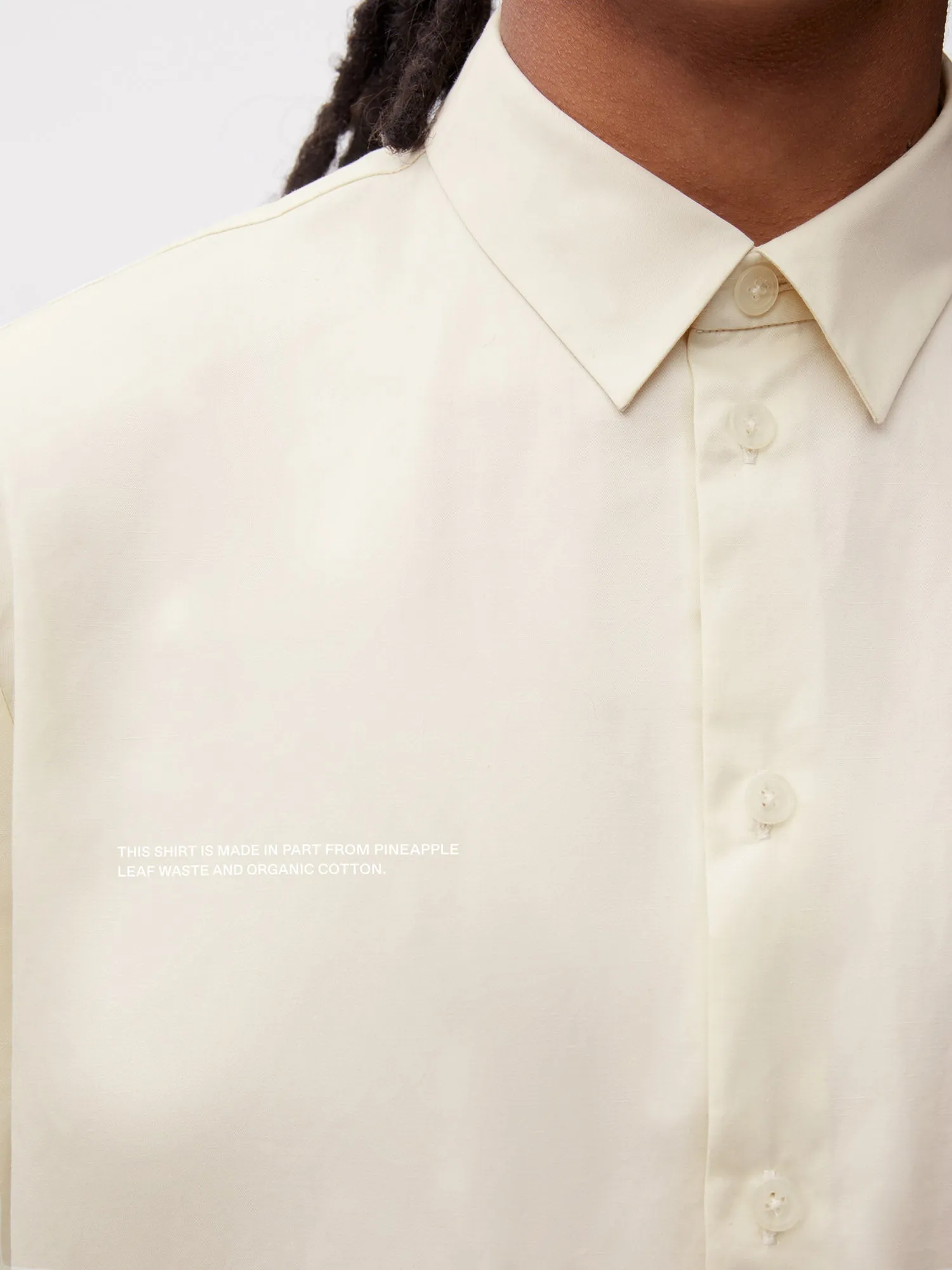 Pineapple Collared Short Sleeve Shirt—elderflower