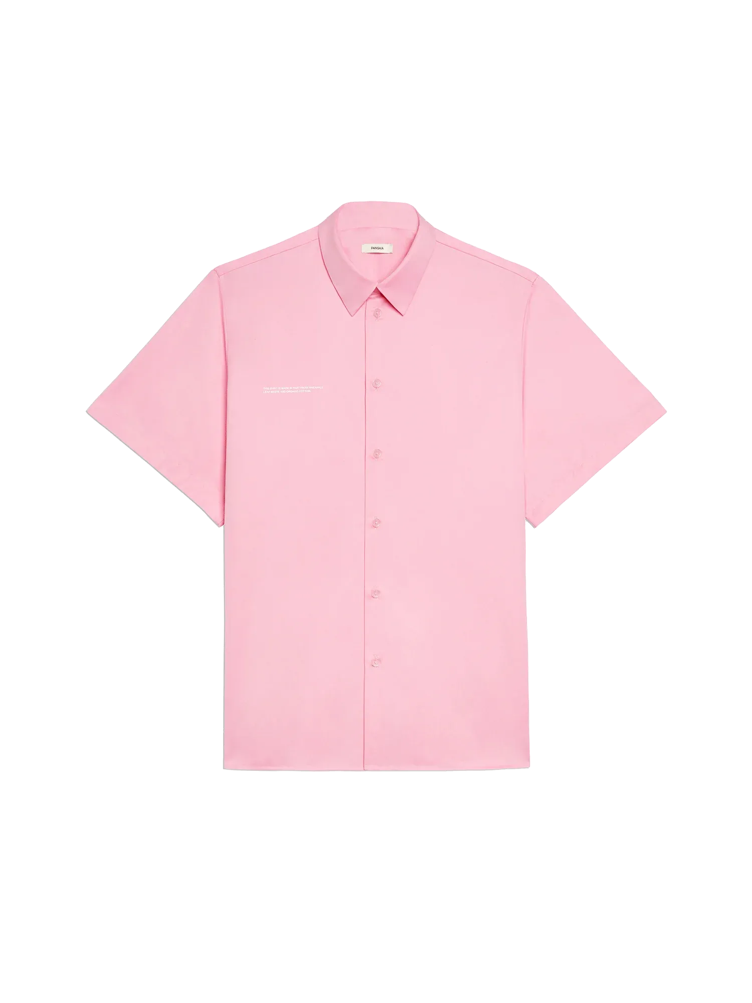 Pineapple Collared Short Sleeve Shirt—sakura pink