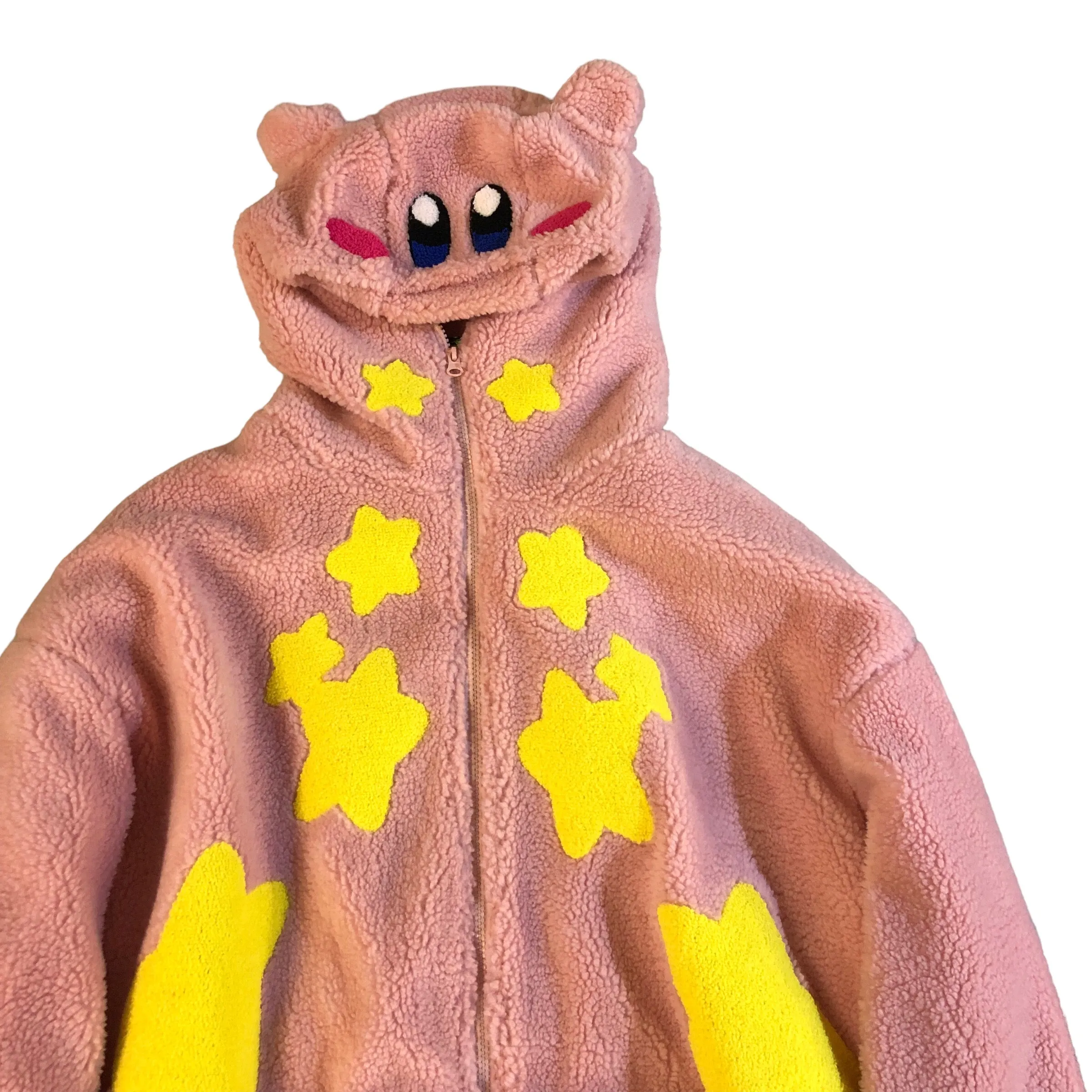 Pink Kirby Heavy Fleece hoody Jacket