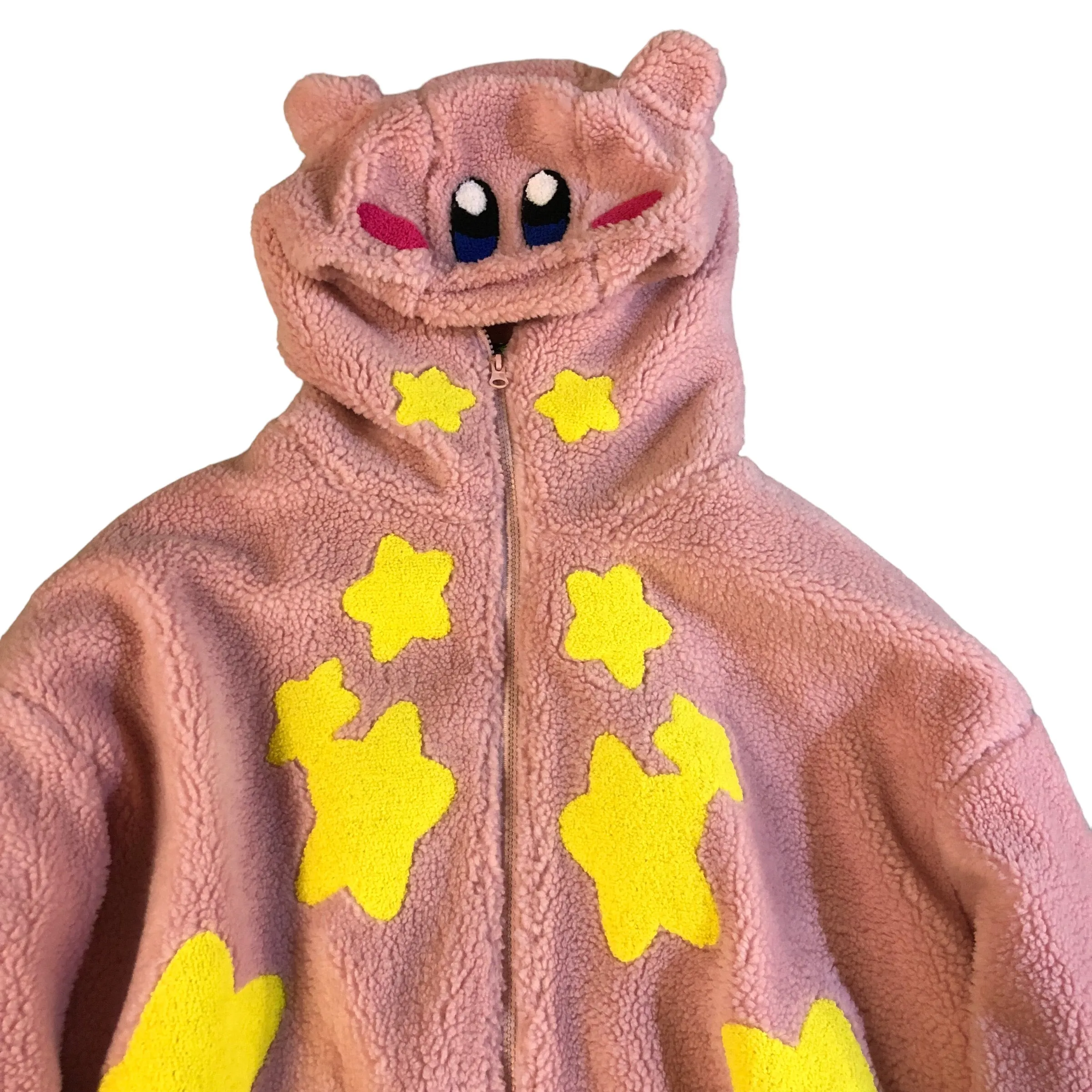 Pink Kirby Heavy Fleece hoody Jacket